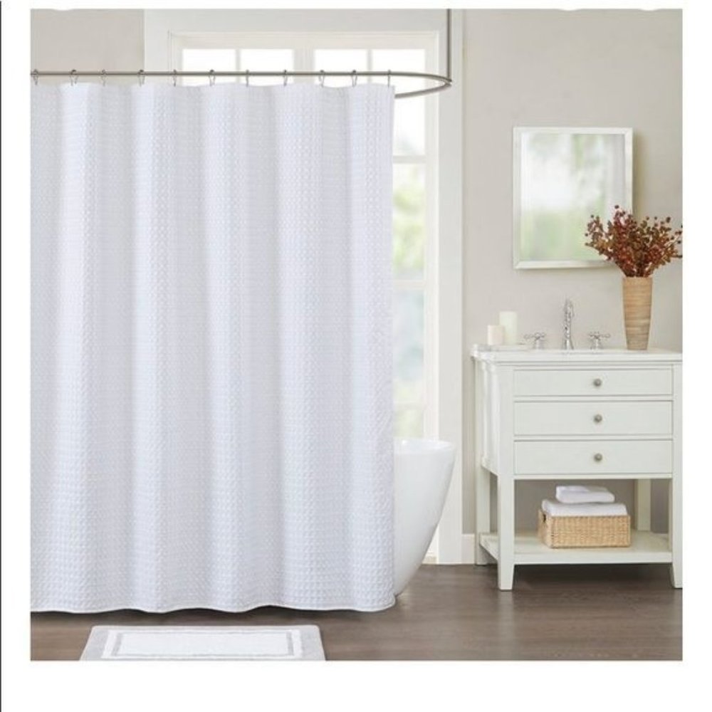 Shower Curtain from Decor Studio, White